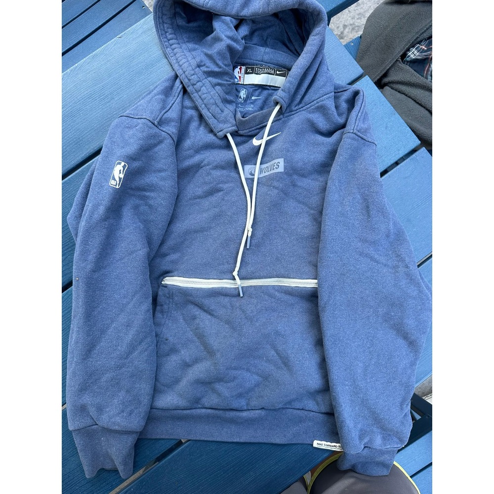 Nike NBA Minnesota Timberwolves Standard Issue Hoodie Blue Mens XL Sweatshirt